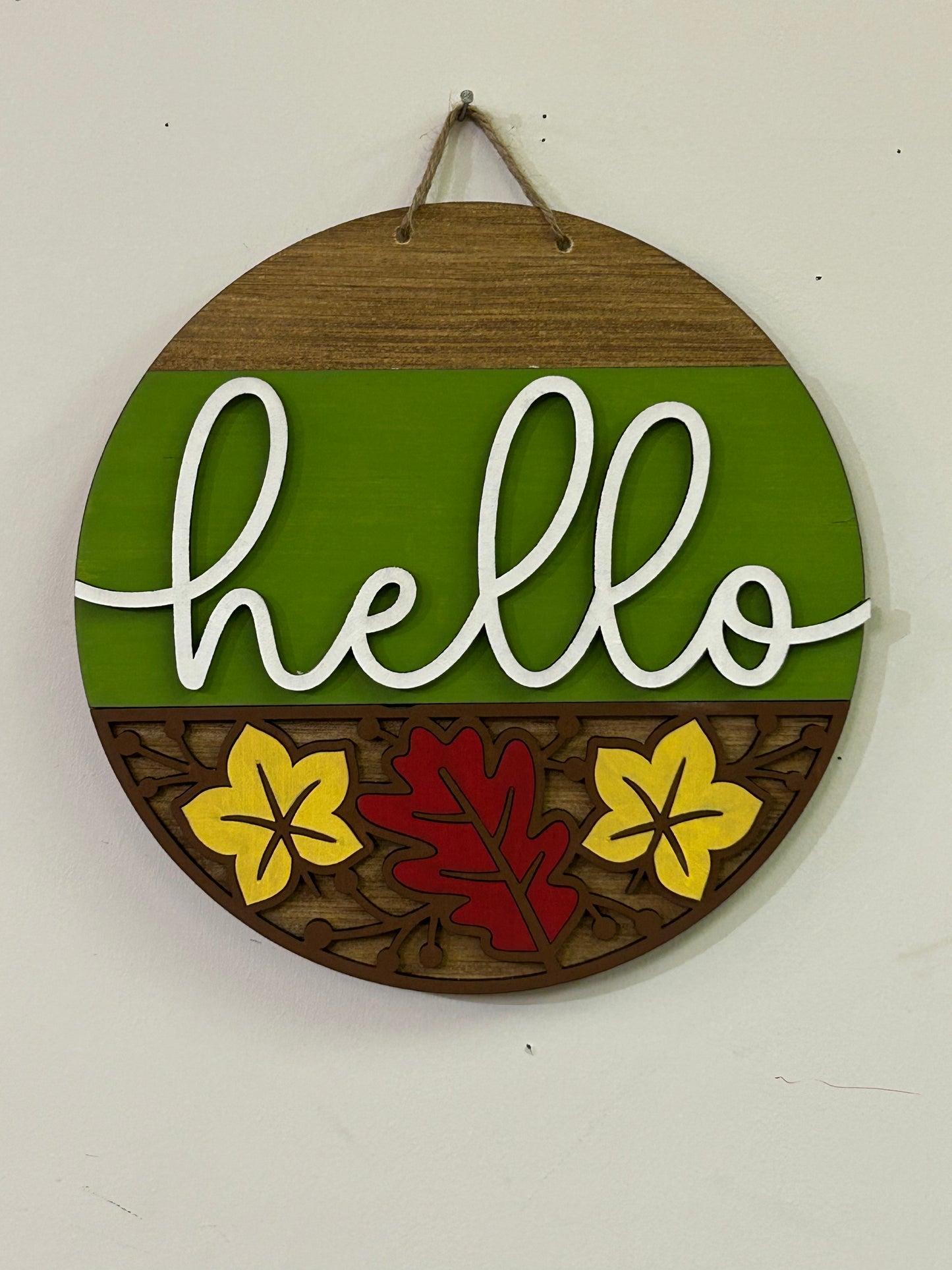 3D PROJECT - Hello with Leaves