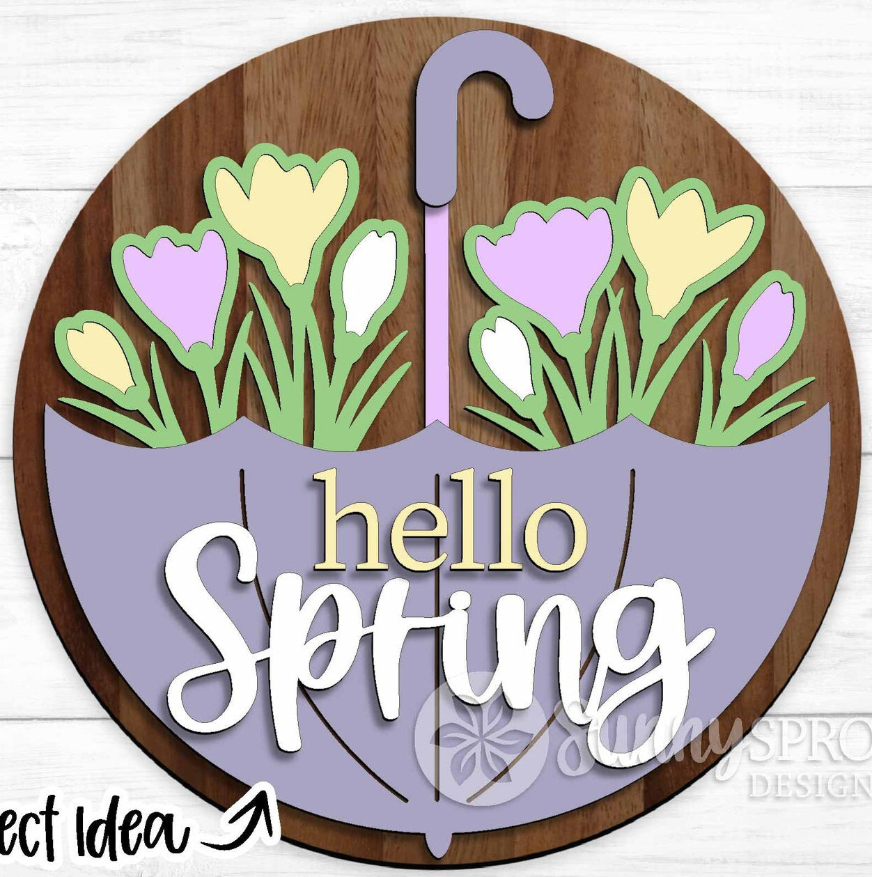 2028 - Hello Spring Umbrella