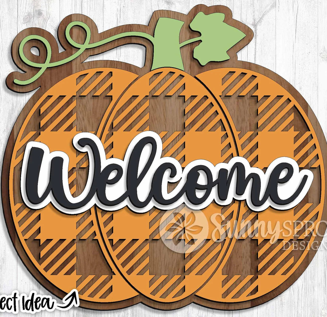 3D PROJECT - Plaid Pumpkin