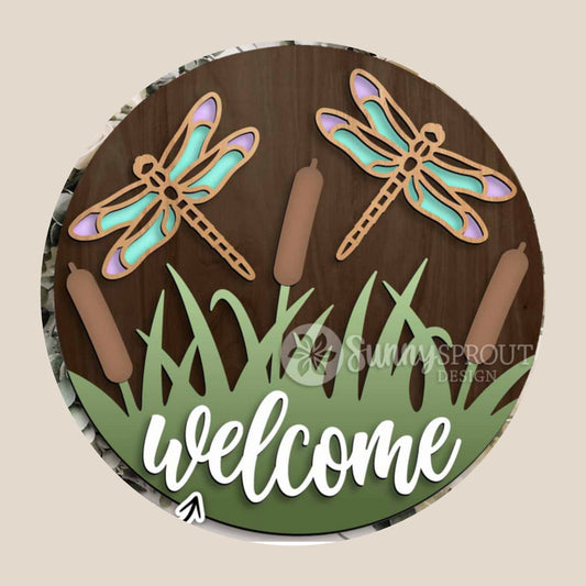 0026 - Dragonfly Cattails