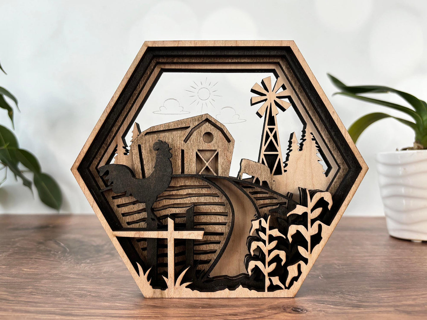 3102 - Layered Farm Scene