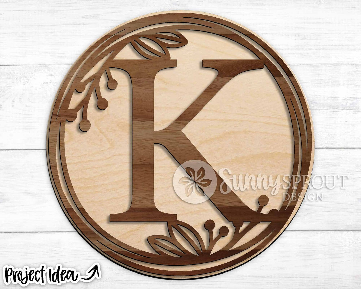 3D PROJECT - Monogram Wreath