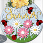 2174 - Flowers & Ladybugs