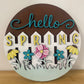 3D PROJECT - Hello w/fence & flowers