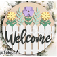 3D PROJECT - Welcome w/fence & Flowers